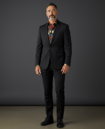 Mercerisierte Baumwolle Perfect Fit Hemd Mehrfarbig mit Paisleymuster