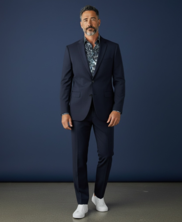 Mercerisierte Baumwolle Perfect Fit Hemd Elegant, Innenleben Schwarz ICE