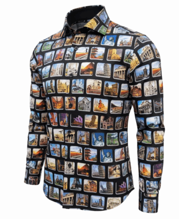 Exklusives Designer Hemd Global Vision