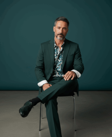 Exklusives Designer Hemd Verde Astratto