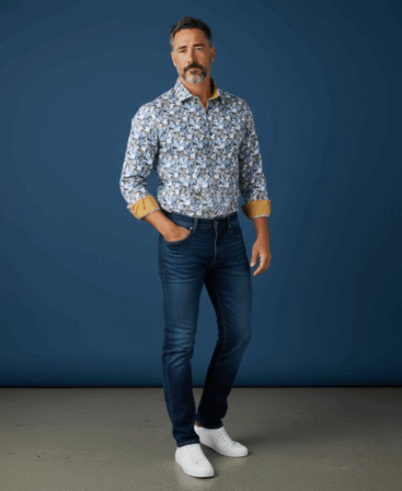 Exklusives Designer Hemd Silver Mist