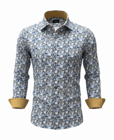 Exklusives Designer Hemd Silver Mist