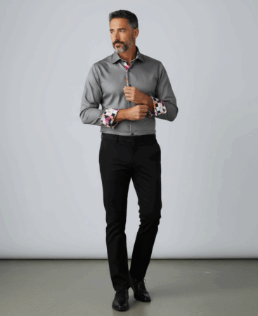 Exklusives Designer Hemd Grey Spectrum