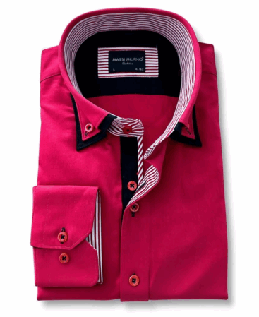 Exklusives Designer Hemd Dual Rosso Elite