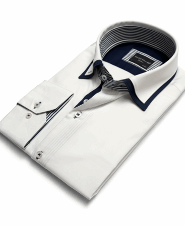 Exklusives Designer Hemd Navy Line Eleganza