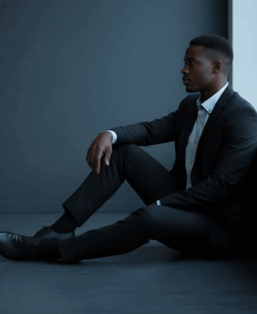 Exklusives Designer Hemd Black Contrast Elite