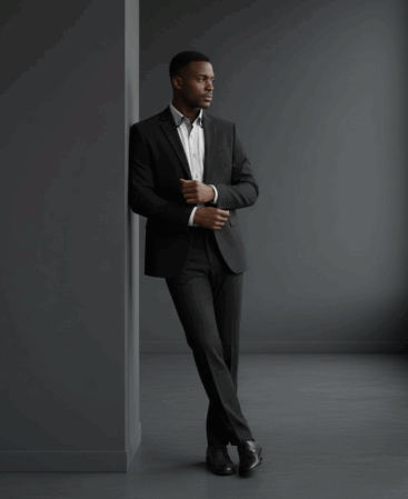 Exklusives Designer Hemd Black Contrast Elite