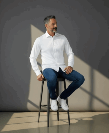 Exklusives Designer Hemd Bianco Classico