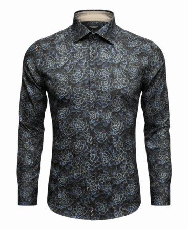 Exklusives Designer Hemd Blu Notturno