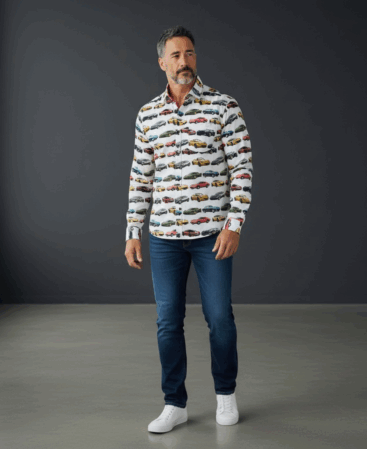 Exklusives Designer Hemd Motori Classici