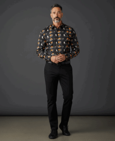 Exklusives Designer Hemd Milano Grafico