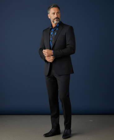 Exklusives Designer Hemd Blue Eclipse