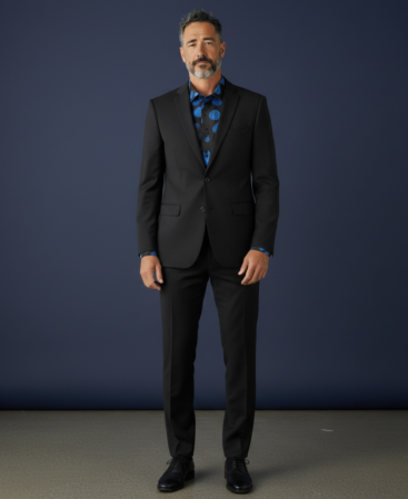 Exklusives Designer Hemd Blue Eclipse