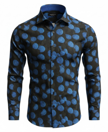 Exklusives Designer Hemd Blue Eclipse