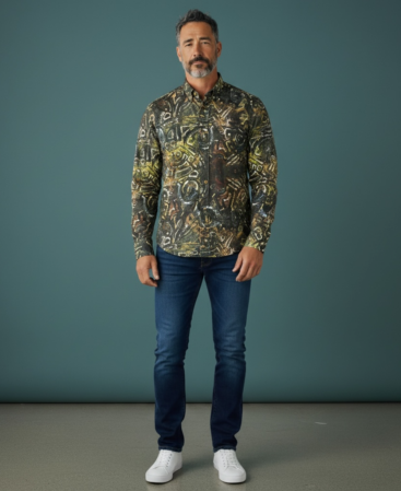 Exklusives Designer Hemd Golden Relic