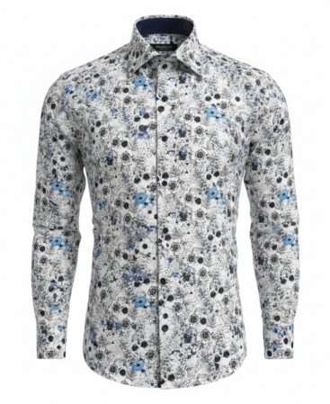 Exklusives Designer Hemd Skull Noir