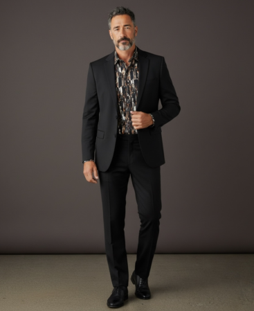 Exklusives Designer Hemd Dark Marble