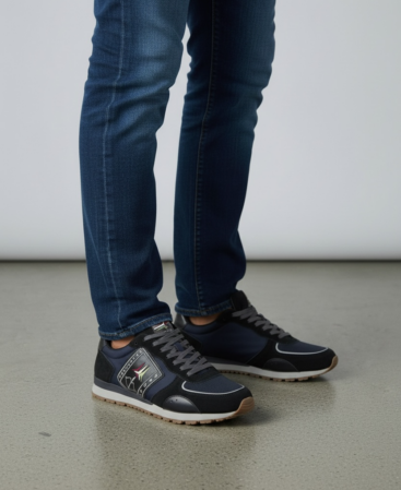 Aeronautica Tricolori Sneaker Navy Leather