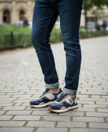 Aeronautica Sneaker Navy-Beige