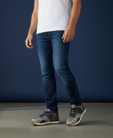 Aeronautica Sneaker Grau mit Lederdetails