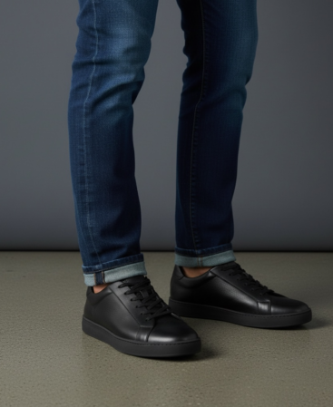 Massi Milano Sneaker Leather Black