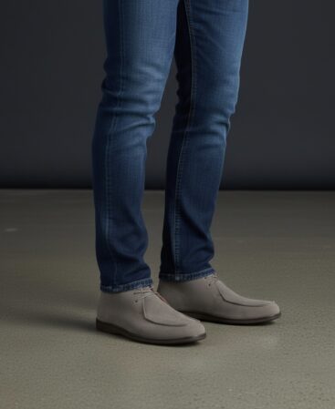 Massi Milano Chukka Boot Grau aus Rauleder