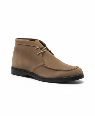 Massi Milano Chukka Boot Beige aus Rauleder