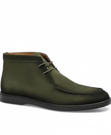 Massi Milano Chukka Boot Dunkles Olivgrün aus Rauleder