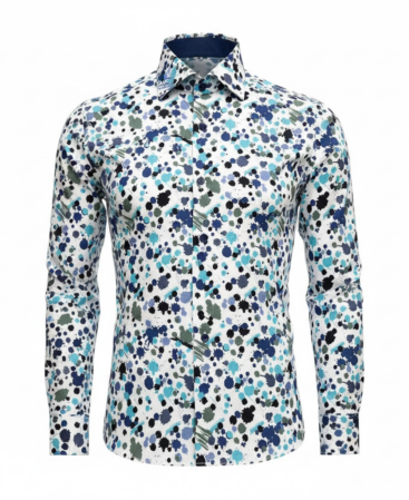 Exklusives Designer Hemd Massi Milano Ink Fusion