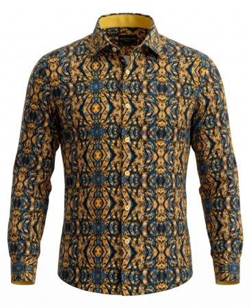 Exklusives Designer Hemd Massi Milano Golden Mirage